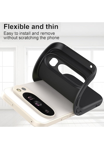 Caseonn Google Pixel 10 Pro Kılıf Kamera Korumalı Mikrofiber Astarlı Lansman Lacivert