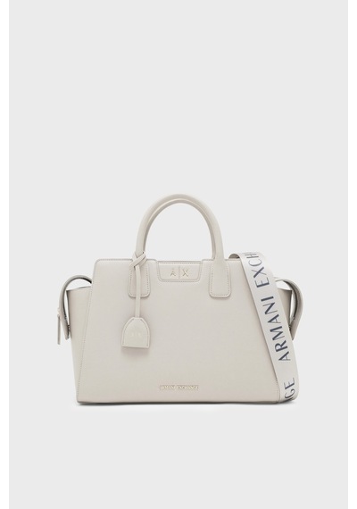 Armani Exchange Logolu Çıkarılabilir Askılı Çanta Kadın Çanta Xw002158 Af26570 U6208 Ekru