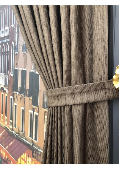 Fon Perde Keten Işık Engelleyici Blackout Linen Karartma Perde