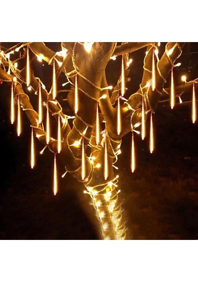 Meteor Kayan Led Işık 10lu Set Tüp 50 Cm Gün Işığı