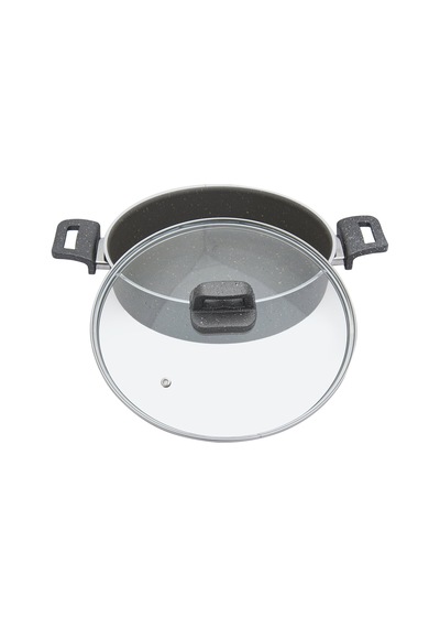Granit Karnıyarık Tenceresi - Gri - 28 Cm Çok Renkli