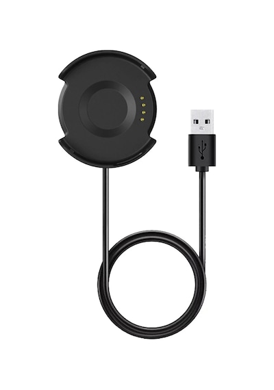 Caseonn Amazfit Verge Manyetik Usb Hızlı Şarj Kablosu Siyah