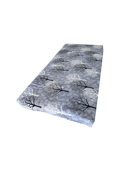 Çocuk Yatağı 60x120x6 Cm Vip Oyun Parkı Sünger Yatak Bebek Yatağı-gri Ağaç