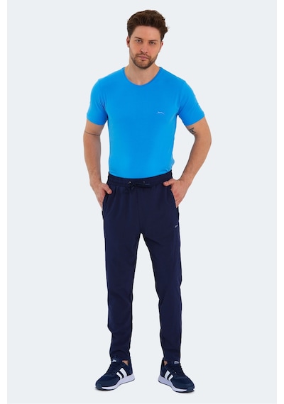 Slazenger Grıet Erkek Fermuar Cepli Dar Paça Lacivert Eşofman Altı Lacivert