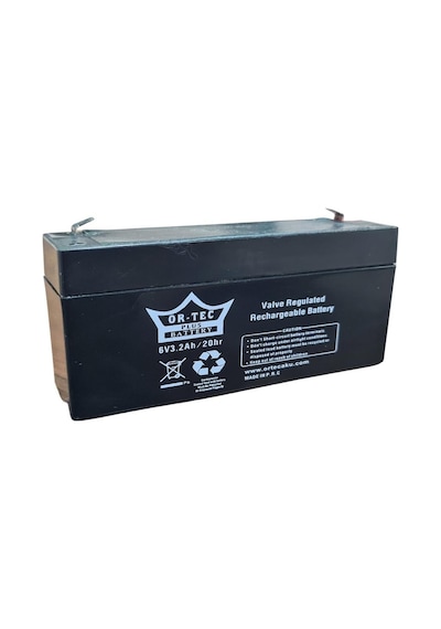 Or-tec Black 6v 3.2 Ah Bakımsız Akü