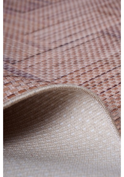 Decoser Hasır 8051 Kahve Halı Kilim Kaymaz Taban Salon Mutfak Kesme Yolluk Kahverengi