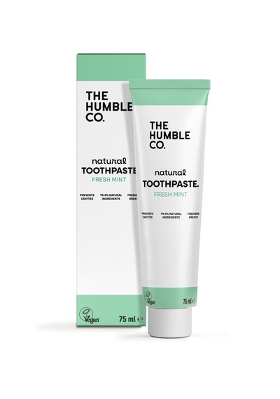 Humble Co Toothpaste Adult Fresh Mint 75 Ml Nane Aromalı Doğal Diş Macunu 75 Ml Temel Bakım