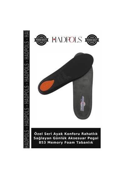 Hadpols Özel Seri Ayak Konforu Rahatlık Sağlayan Günlük Aksesuar Pegai 853 Memory Foam Tabanlık Çok Renkli