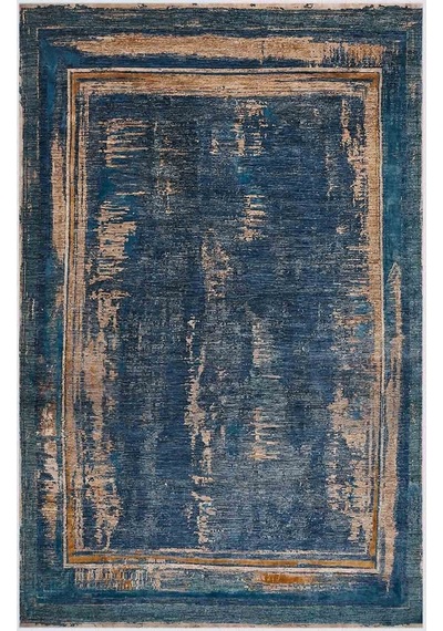 Rovigo Home Dijital Baskı Yıkanabilir Kaymaz Taban Salon Halısı Rvg0490 Lacivert