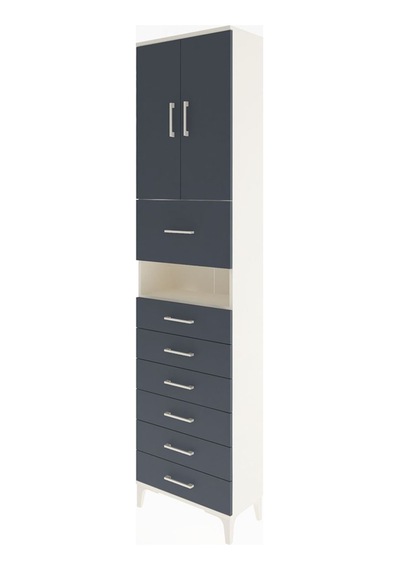 Arges Dolap 3 Raflı 6 Çekmeceli 2 Kapaklı 60x30x243 Aytaşı-antrasit Aytası Arges Dolap 3 Raflı 6 Çekmeceli 2 Kapaklı 60x30x243 Aytaşı-antrasit Aytası