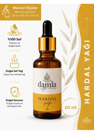 Biodamla Natural Hardal Yağı 20 Ml
