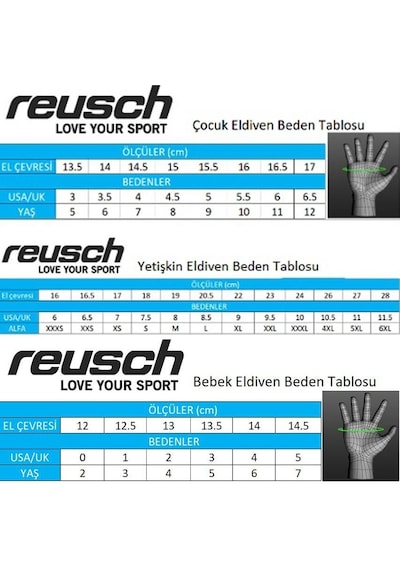 Reusch Snow King Kayak Eldiveni Siyah/kırmızı 001