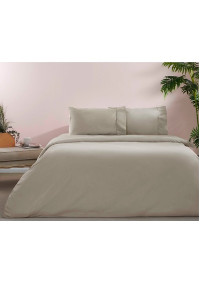 Taç Ranforce Basic Queen Size Nevresim Takımı Vizon 000000001000049322 Vizon