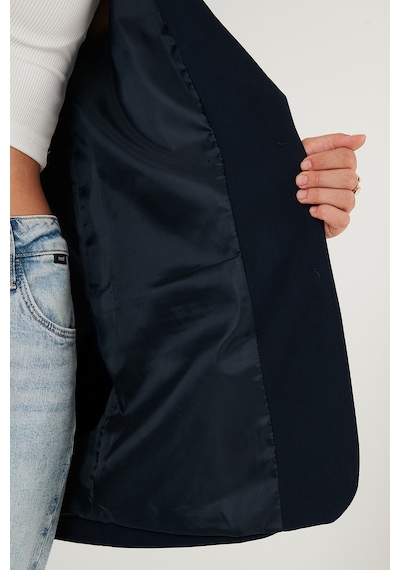Lela Relaxed Fit Mono Yaka Cepli Blazer Bayan Ceket 611Bc00132 Lacivert