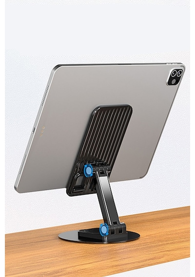 Katlanabilir Telefon Tablet Tutucu Stand Portatif Sarsılmaz Stand Tel Tablet Standı Siyah