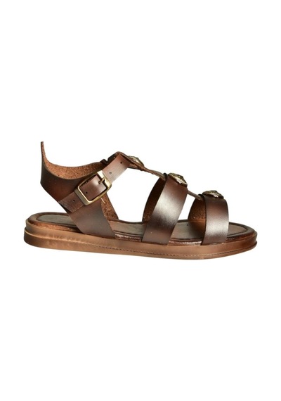 Fox Shoes U390971303 Kahverengi Hakiki Deri Kadın Sandalet Kahverengi-hakiki Deri