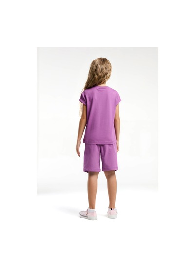 U.S. Polo Assn. Kız Çocuk Mor Bermuda Takım Us2086-c-v2 Mor