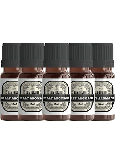 Big Aroma Siyah Viski Malt Aroması Tek Kullanımlık 5 x 10 ML