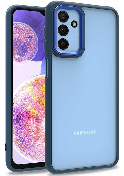 Zore Galaxy Uyumlu M23 Kılıf Flora Kapak - Siyah Siyah