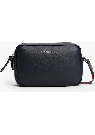 Tommy Hilfiger Th Logo Şeritli Kamera Kadın Çanta Aw0aw17689dw6 Lacivert