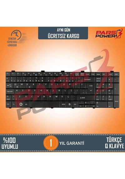 Fujitsu Uyumlu Siemens Cp515905-01. Cp478133-01 Notebook Klavye Siyah