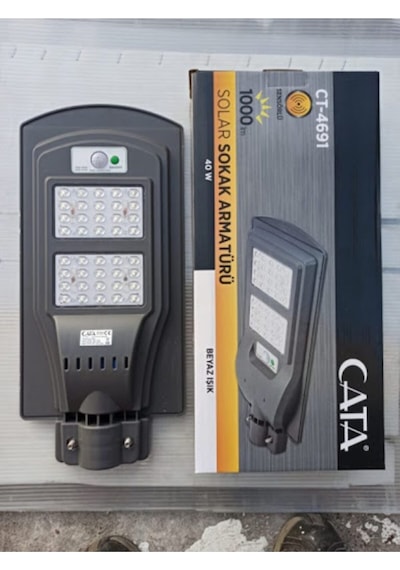Ct-4691 40w Solar Sokak Armatürü- Beyaz Işık Aydnltmdnym-ct-4691 Diğer