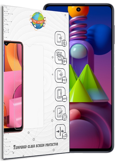 Samsung M51 ile Uyumlu Temperli Ekran Koruyucu Kırılmaz Cam