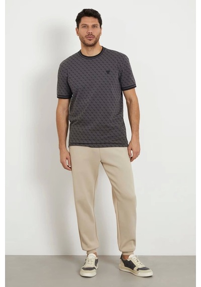 Guess Erkek Tamamı 4g Logolu T-shirt S Siyah