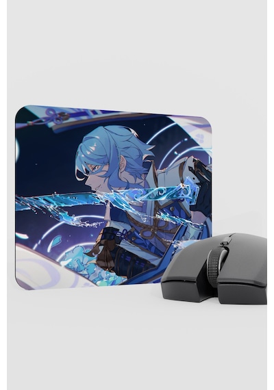 Ayato Genshin Impact Anime Gacha V4 - 22x18 Gaming Mouse Pad Fare Altlığı