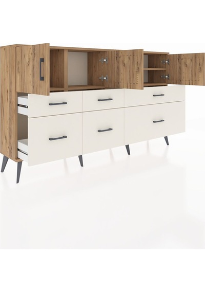 Arges Konsol 4 Raflı 6 Çekmeceli 4 Kapaklı 176x30x99 Çam-çam/aytaşı Atlas Çam/aytası - Atlas Çam Arges Konsol 4 Raflı 6 Çekmeceli 4 Kapaklı 176x30x99 Çam-çam/aytaşı Atlas Çam/aytası - Atlas Çam