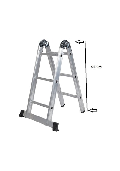 Beykon 3 + 3 Basamaklı Çift Taraflı Çok Amaçlı Katlanır Merdiven