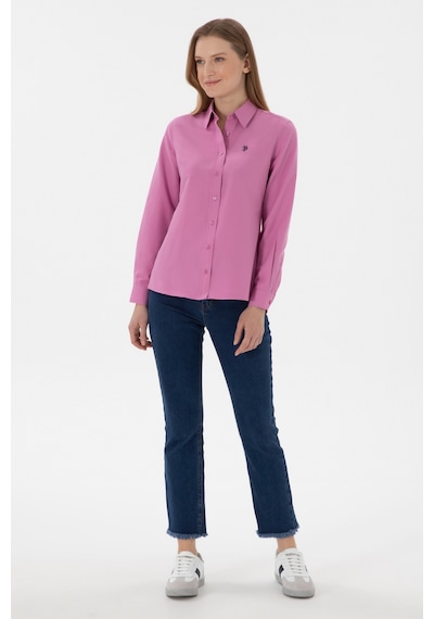 U.s. Polo Assn. Kadın Fuşya Gömlek Basic 50307726-vr023 Fusya Fuşya