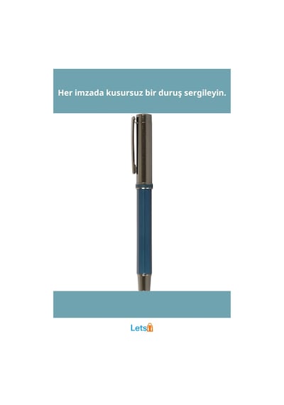 Lacivert Metal Roller Kalem 17cm Şık Ve Fonksiyonel Yazım Aracı Çok Renkli