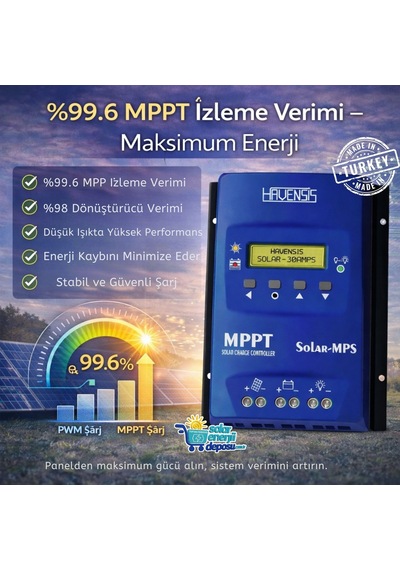 Havanesis Solar-30amps 12/24v 30a Mppt Şarj Kontrol Cihazı S30amps