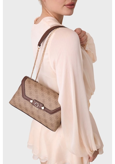 Guess Lindsey Logolu Zincir Askılı Çanta Hwsg9749210 Bayan Çanta Hwsg97 49210 Ltl Kahve
