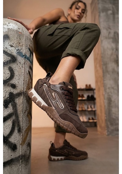 Elit Btflrprs-211 Kadın Klasik Sneaker Kahverengi