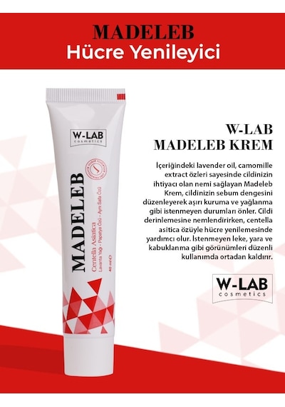 W-Lab Cosmetics Madeleb Krem 40 Ml Ve W-Lab Cosmetics Akne Kontrol Güneş Kremi 50 Ml