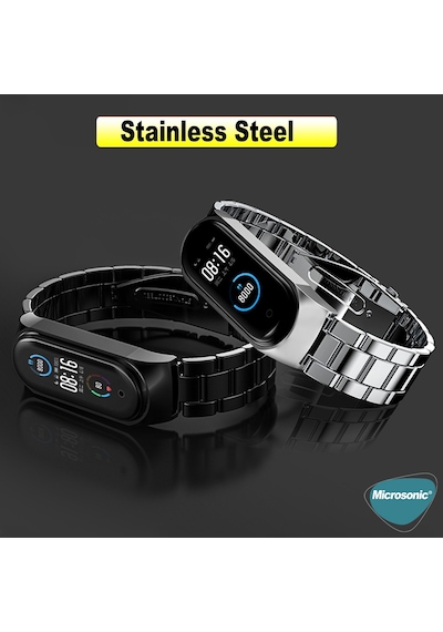 Microsonic Xiaomi Mi Band 7 Metal Stainless Steel Kordon