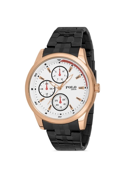Lüks Metal Yeni Trend Erkek Kol Saati Siyah-rose-beyaz - 209449481 Sarı
