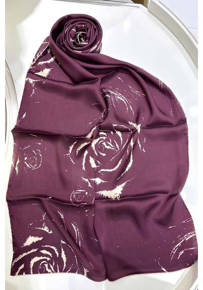 Cardion Lunira Silk Pamuk İpek Şal Rose MÜRDÜM