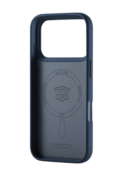 Buff Apple Uyumlu iPhone 18 Pro /17 Pro Magsafe Rubber Fit Kılıf Dark Blue Koyu Mavi