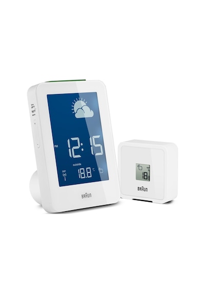 Braun Bnc013 Hava İstasyonlu Dijital Masa Saati - Beyaz