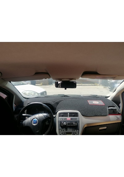 Fiat Grande Punto Modellerine Uygun Torpido Koruma Halısı Siyah Kenar Renk Siyah