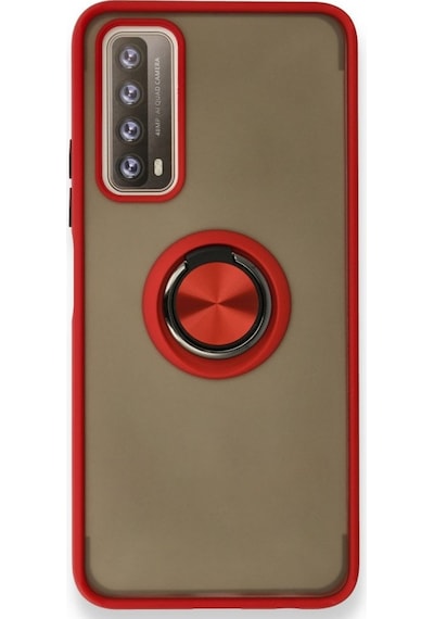 Huawei P Smart 2021 Kilif Montrea Ring Yüzük Stantli Kapak 494951775