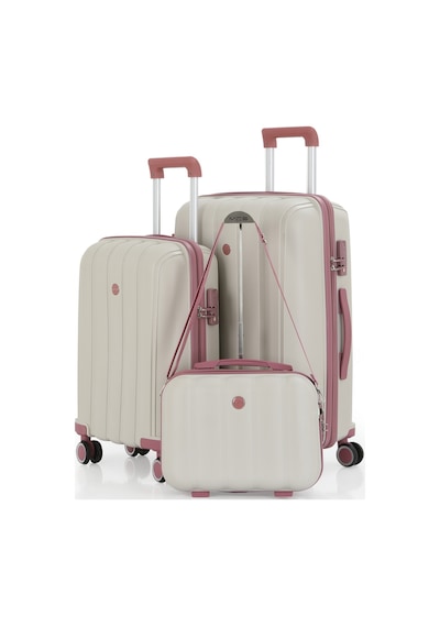 Mçs Polipropilen 3lü Valiz Seti Orta & Kabin & Makyaj V305 S21yy1000079-set 00434 3'lü Set Çok Renkli