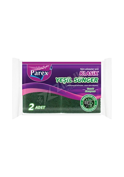 5 Adet Parex Klasik Oluklu Yeşil Sünger 2'li 52782888