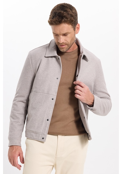 Tudors Erkek Slim Fit Dar Kesim Çift Cepli Çıtçıt Kapamalı Taş Mont-46278