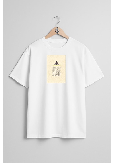 Bahriyeli Collection Oversize Yoga & Pilates Mats Poster Göğüs Tasarımlı Unisex T-shirt Beyaz