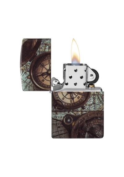 Zippo 49352 Compass Design Çakmak - 49916-100740