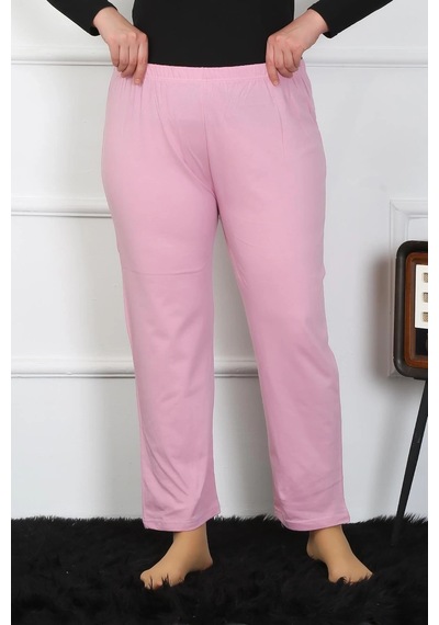Mtm My The Mall Kadın Büyük Beden Pembe Tek Alt Pijama Pembe